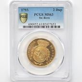 �������� 1793 ������ �٥���¹� 2�ǥ�ץ����� ��� PCGS MS 63 �ǹ���� ̤�����ʡڥݥ���ȡ������ݥ������оݳ���