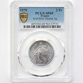 1979 �ե�� ��򼬤����� 2�ե�� �ԥ��ե��� ��� PCGS SP 69 ��ǹ���� ����̤������