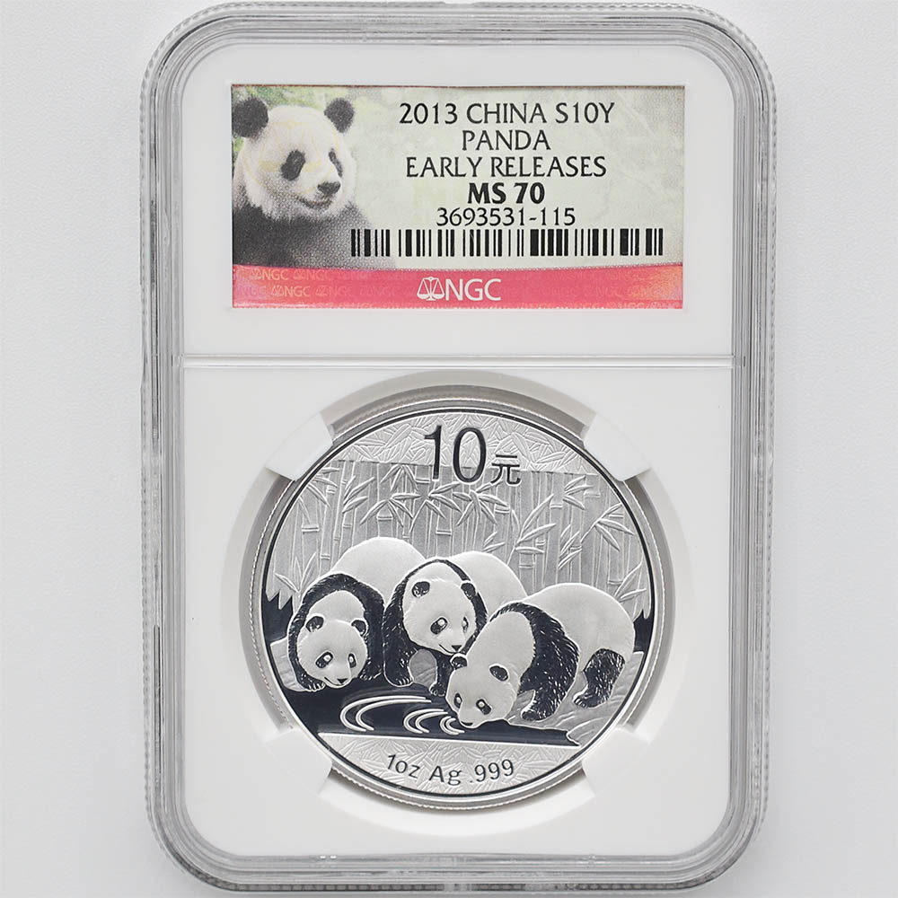 2013年パンダ銀貨NGC70 ラベル英語バージョン 2013年パンダ銀貨NGC70 ラベル英語バージョン 【公式通販】