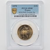 1979 �ե�� ��򼬤����� 2�ե�� �ԥ��ե��� ��� PCGS SP 68 ����̤������