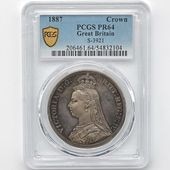 1887 �ѹ�ʥ����ꥹ�� �������ȥꥢ���� ����ӥ꡼�إå� 1���饦�� ��� �ץ롼�� PCGS PR 64 ̤���ѡ�����̤������