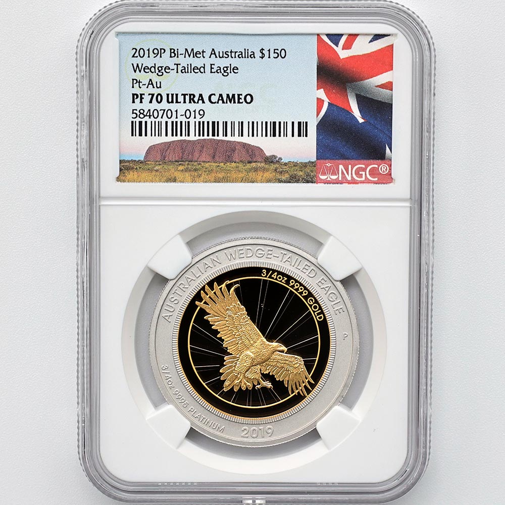 R*a様 【2021年 オーストラリア ウェッジテールイーグル 銀貨 1oz 純 2019 オーストラリア ウェッジテールイーグル 150豪ドル バイメタル貨
