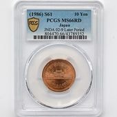 �������� 1986 ���� ����61ǯ 10��Ƽ�� PCGS MS 66 RD ��ǹ���� ����̤�����ʡڥݥ���ȡ������ݥ������оݳ���