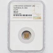 �������� 1700 �ɥ��� �˥���٥륯 �������å� 1/8�����å� �ѷ���� NGC MS 67 �ǹ���� ����̤������ �ڥݥ���ȡ������ݥ������оݳ���