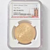 試鋳貨 2026 英国（イギリス） チャールズ3世 ソブリン 5ポンド（5