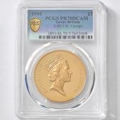 1995 �ѹ�ʥ����ꥹ�� ���ꥶ�٥�2�� ���֥�� 5�ݥ�ɡ�5���֥��˶�� �ץ롼�� PCGS PR 70 DCAM �ǹ���� ����̤������ �����硼��ε�༣