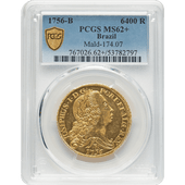 �������� 1756-B �֥饸�� ���祼1�� 6400�쥤�� ��� PCGS MS 62+ ��̤������ �ڥݥ���ȡ������ݥ������оݳ���