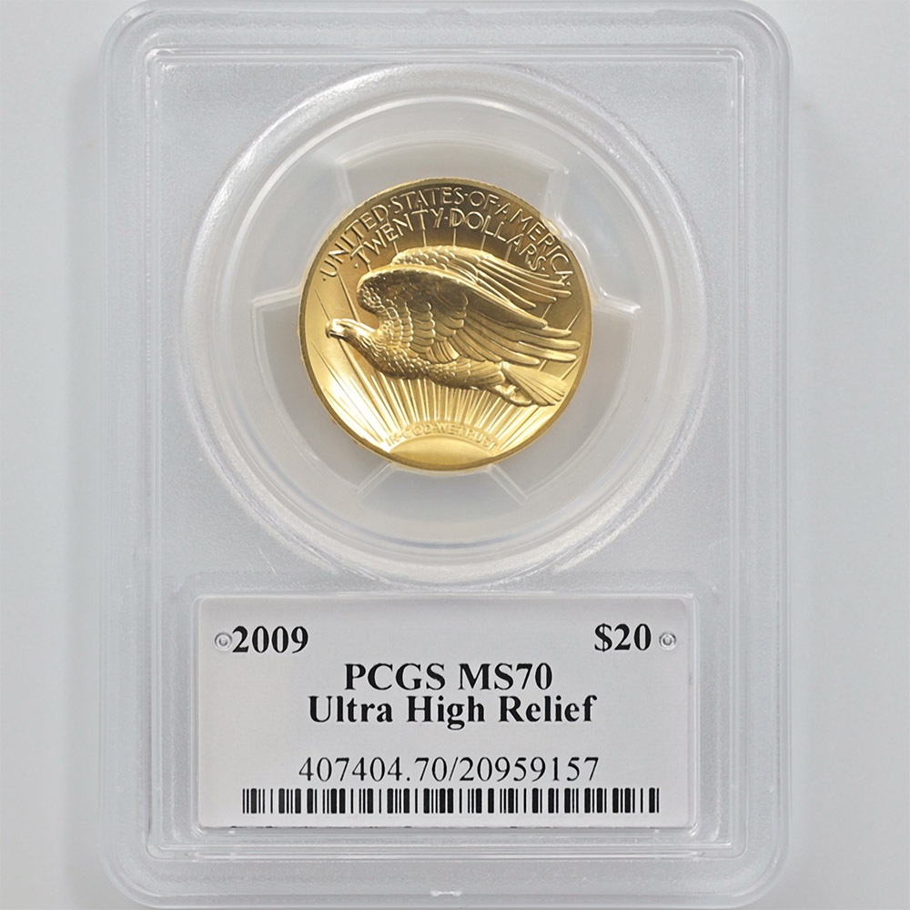 2009 ����ꥫ ����ȥ�ϥ���꡼�� ���֥륤������ 20�ɥ� ��� 1���� ̤���� PCGS MS 70 �ǹ���� ����̤������ ����󡦥�륫��ƥ� ������