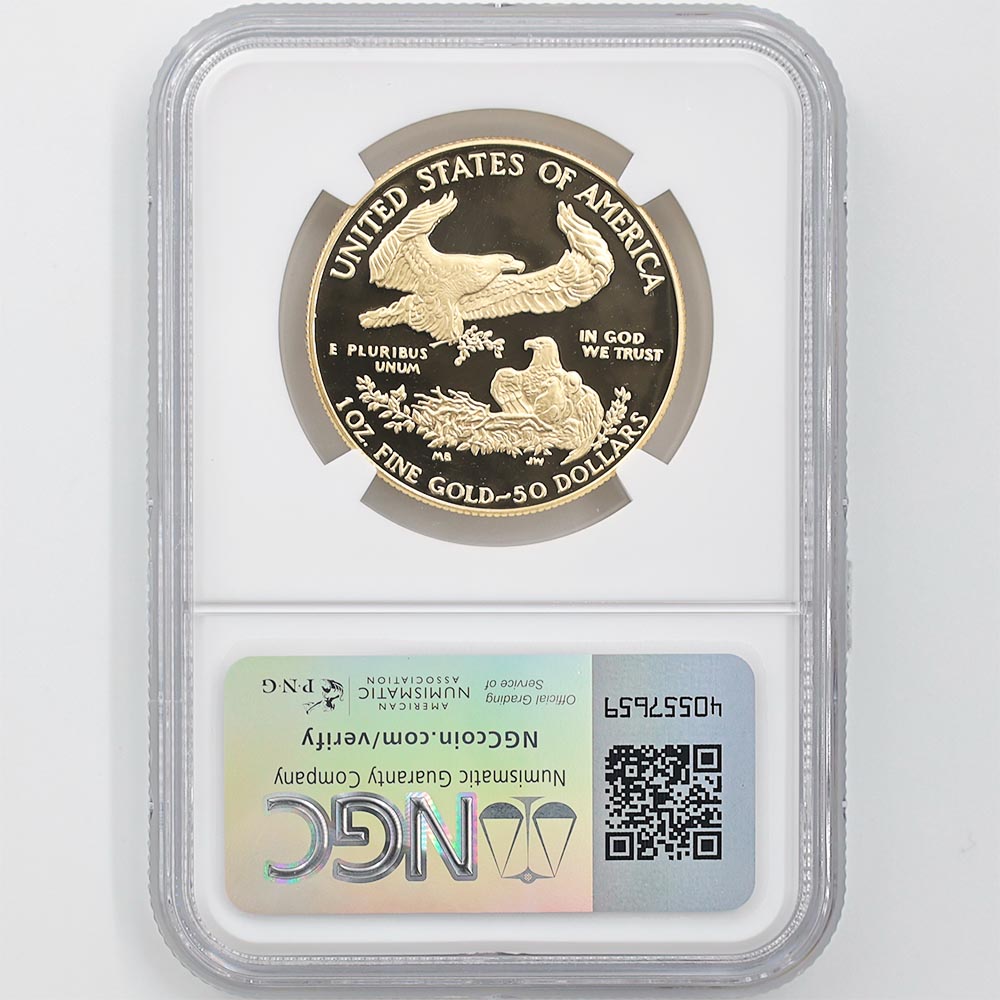 1987 ����ꥫ ���֥륤������ 50�ɥ� ��� 1���� �ץ롼�� NGC PF 70 UC  �ǹ���� ����̤������