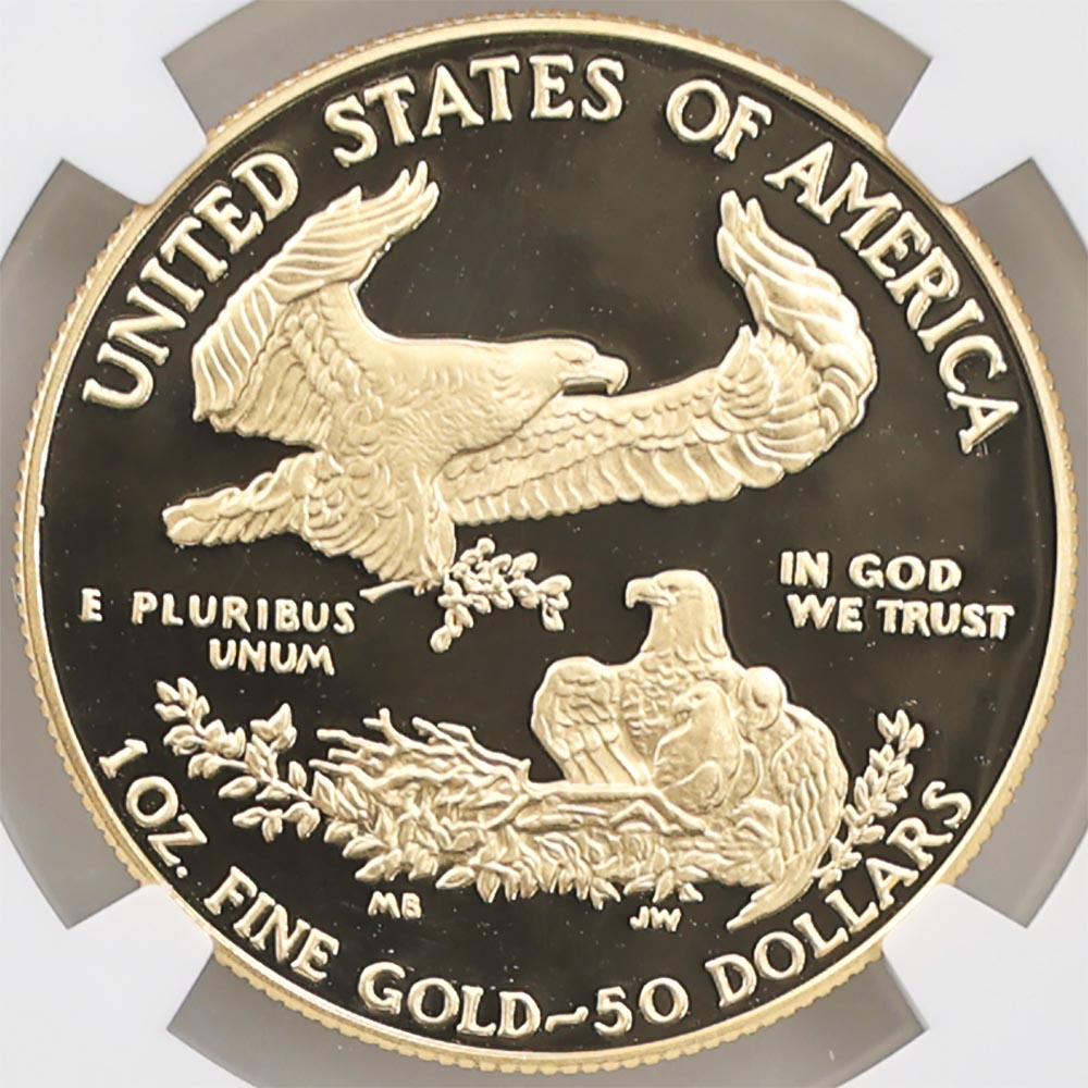 1987 ����ꥫ ���֥륤������ 50�ɥ� ��� 1���� �ץ롼�� NGC PF 70 UC  �ǹ���� ����̤������