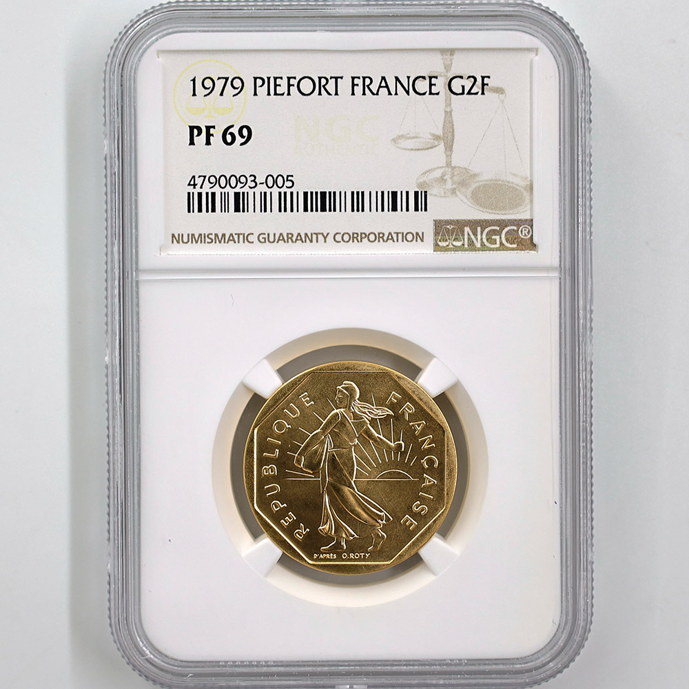 1979 �ե�� ��򼬤����� 2�ե�� �ԥ��ե��� ��� �ץ롼�� NGC PF 69 ��ǹ���� ����̤������