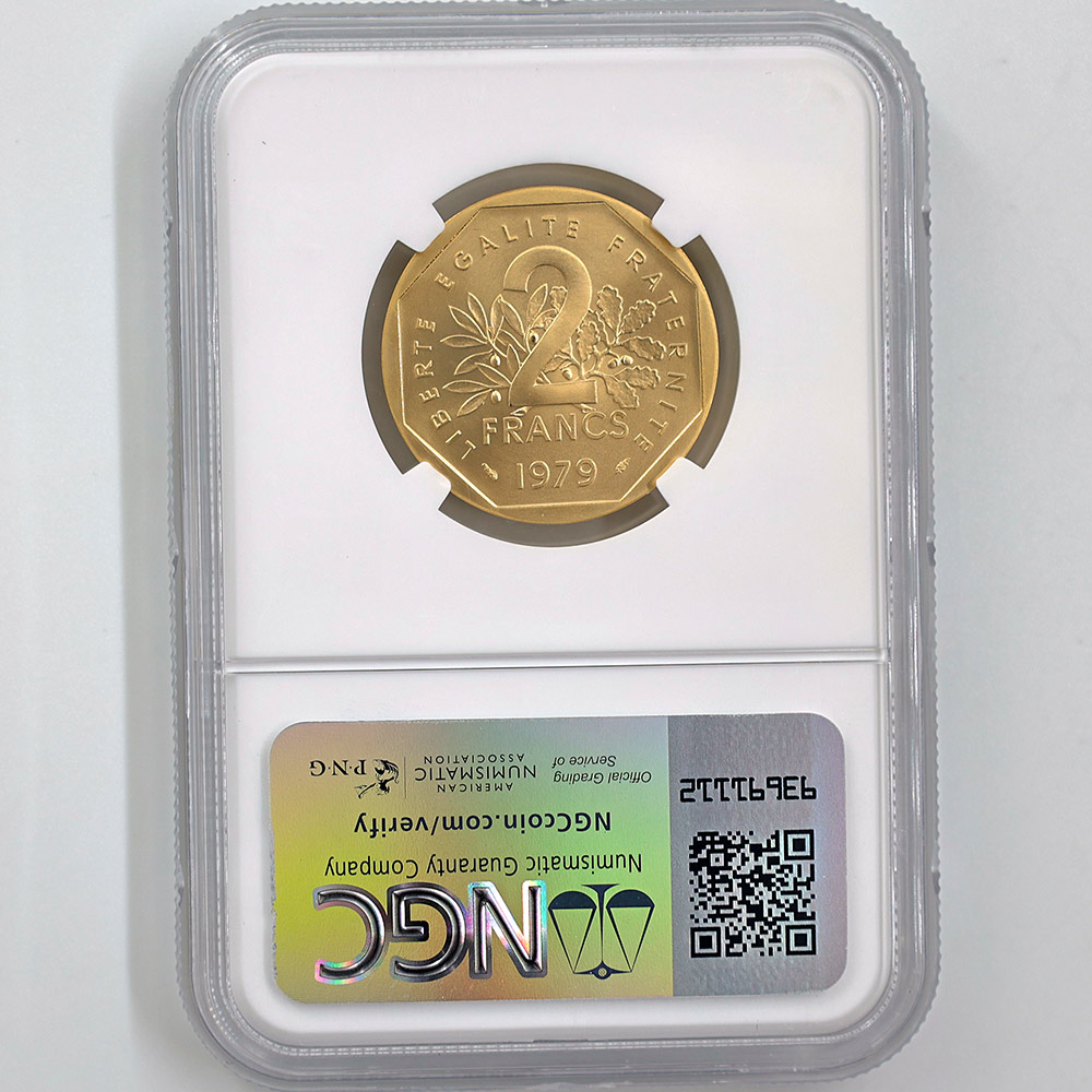 1979 �ե�� ��򼬤����� 2�ե�� �ԥ��ե��� ��� �ץ롼�� NGC PF 69 ��ǹ���� ����̤������