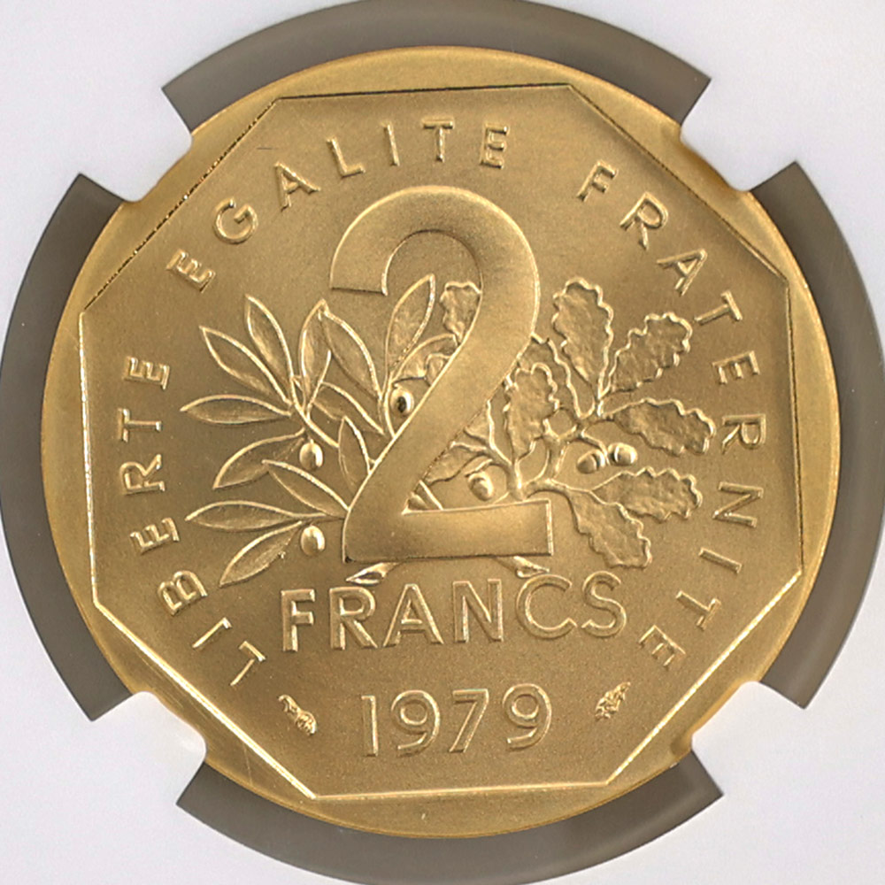 1979 �ե�� ��򼬤����� 2�ե�� �ԥ��ե��� ��� �ץ롼�� NGC PF 69 ��ǹ���� ����̤������