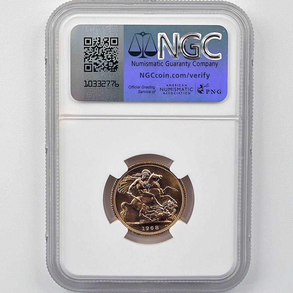 1968 �ѹ� ���ꥶ�٥�2�� ���֥�� 1�ݥ�ɡ�1���֥��˶�� NGC MS 66 ����̤������ �����硼��ε�༣