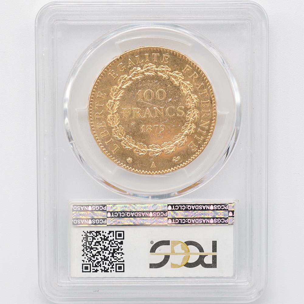 �������� 1879A �ե�� ���󥸥��� 100�ե�� ��� PCGS MS 64 ��ǹ���� ̤���ѡ�����̤������ �ڥݥ���ȡ������ݥ������оݳ���