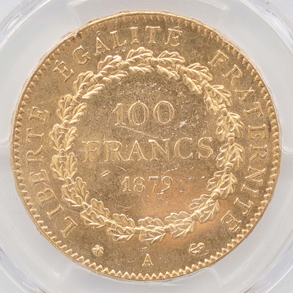 �������� 1879A �ե�� ���󥸥��� 100�ե�� ��� PCGS MS 64 ��ǹ���� ̤���ѡ�����̤������ �ڥݥ���ȡ������ݥ������оݳ���