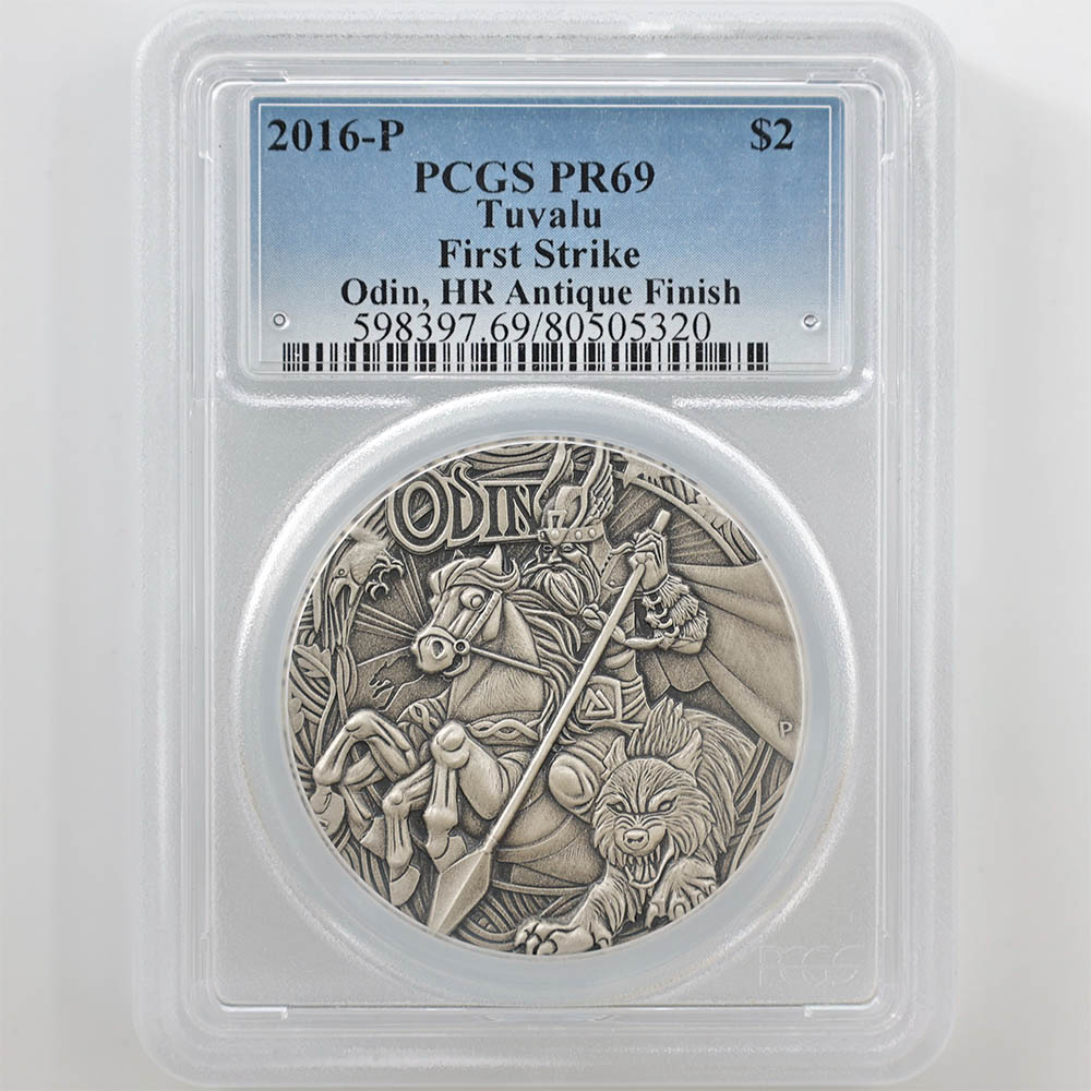 2016 �ĥХ� �ϥ���졼�� �̲��ο� �����ǥ��� 2�ɥ� ��� 2���� �ץ롼�� ����ƥ������ž夲 PCGS PR 69 Antique Finish FS ������ �źǹ���� ����̤������