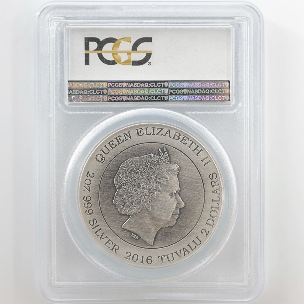 2016 �ĥХ� �ϥ���졼�� �̲��ο� �����ǥ��� 2�ɥ� ��� 2���� �ץ롼�� ����ƥ������ž夲 PCGS PR 69 Antique Finish FS ������ �źǹ���� ����̤������