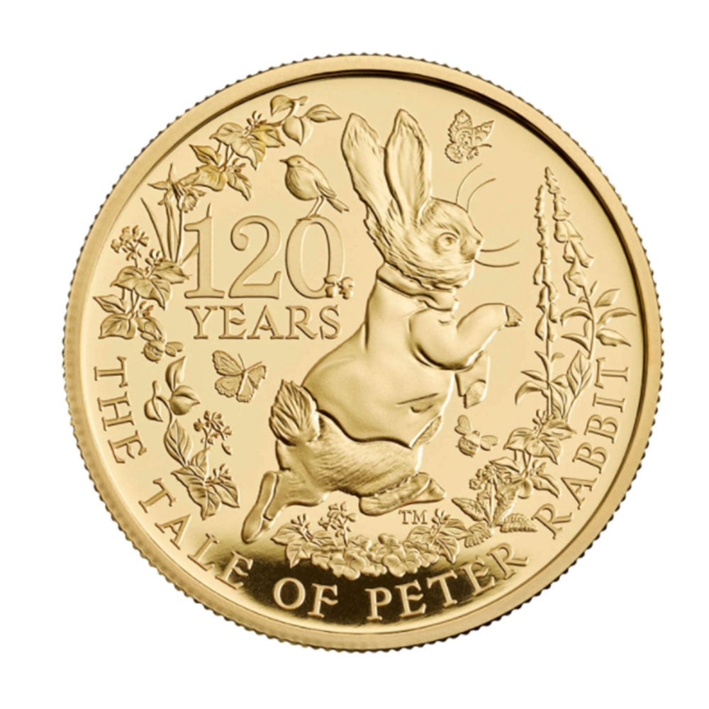予約商品 2022 英国 ピーターラビット 120周年記念 100ポンド 金貨 1