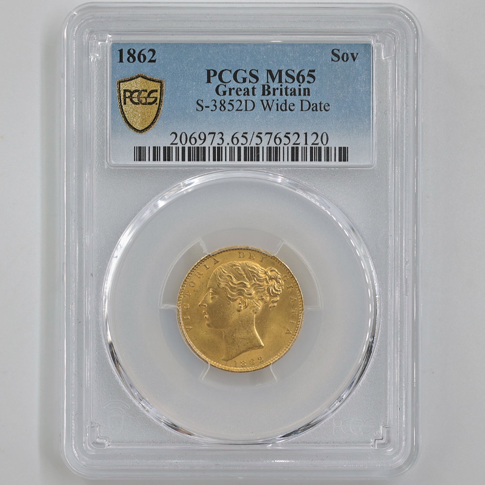 �������� 1862 �ѹ� �������ȥꥢ���� ��󥰥��֥�� 1�ݥ�ɡ�1���֥��˶�� PCGS MS 65 ��ǹ���� ����̤������ �ڥݥ���ȡ������ݥ������оݳ���