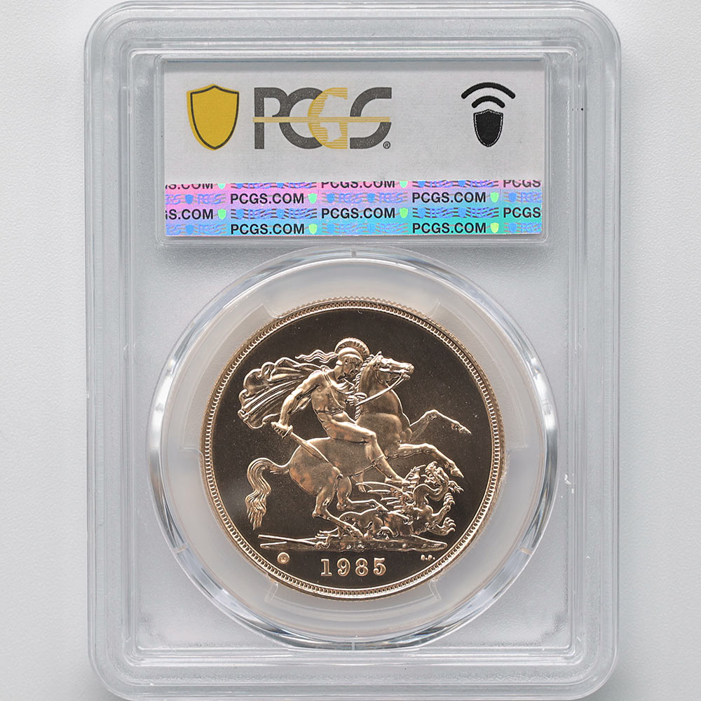 1985 �ѹ�ʥ����ꥹ�� ���ꥶ�٥�2�� ���֥�� 5�ݥ�ɡ�5���֥��˶�� PCGS MS 70 �ǹ���� ����̤������ �����硼��ε�༣