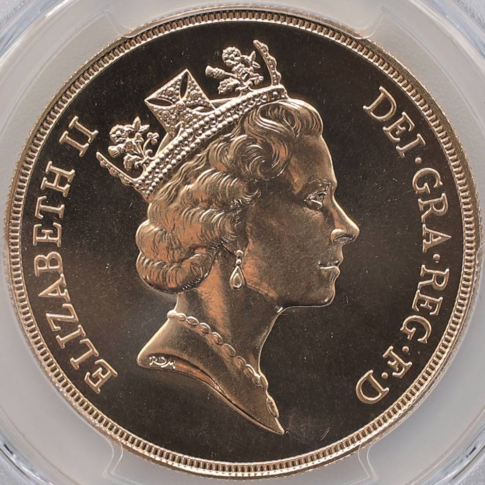 1985 �ѹ�ʥ����ꥹ�� ���ꥶ�٥�2�� ���֥�� 5�ݥ�ɡ�5���֥��˶�� PCGS MS 70 �ǹ���� ����̤������ �����硼��ε�༣