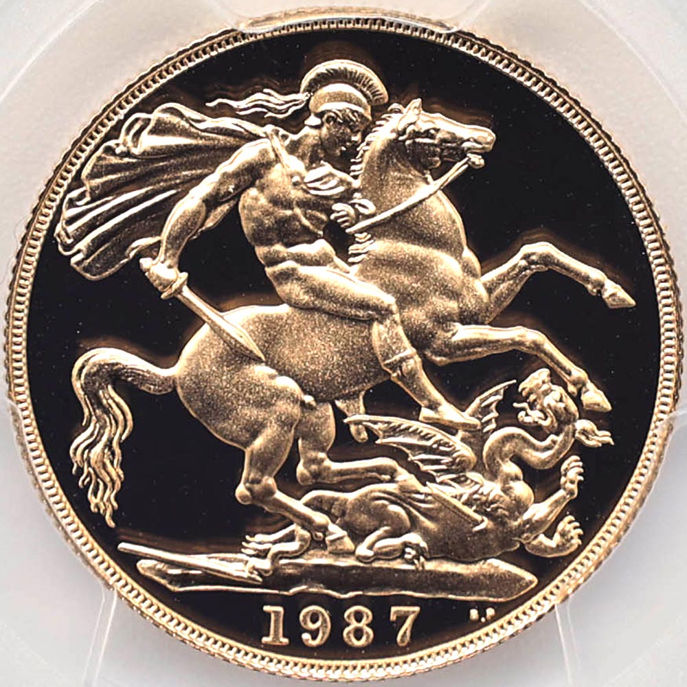 �������� 1987 �ѹ� ���ꥶ�٥�2�� ���֥�� 2�ݥ�ɡ�2���֥��� ��� �ץ롼�� PCGS PR 70 DCAM �ǹ���� ����̤������ �����硼��ε�༣ �����ꥹ ��� �ڥݥ���ȡ������ݥ������оݳ���