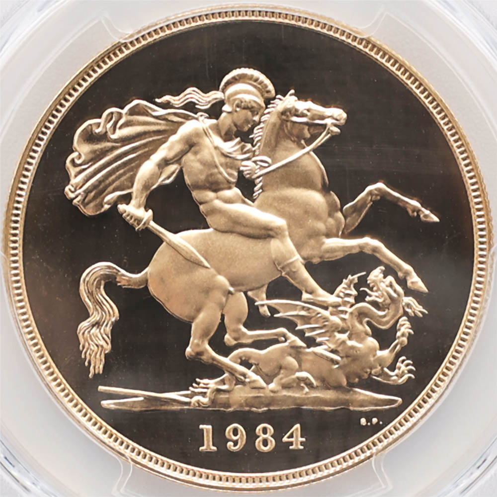 1984 �ѹ� ���ꥶ�٥�2�� ���֥�� 5�ݥ�ɡ�5���֥��� ��� �ץ롼�� PCGS PR 70 DCAM �ǹ���� ����̤������ �����硼��ε�༣ �����ꥹ ���