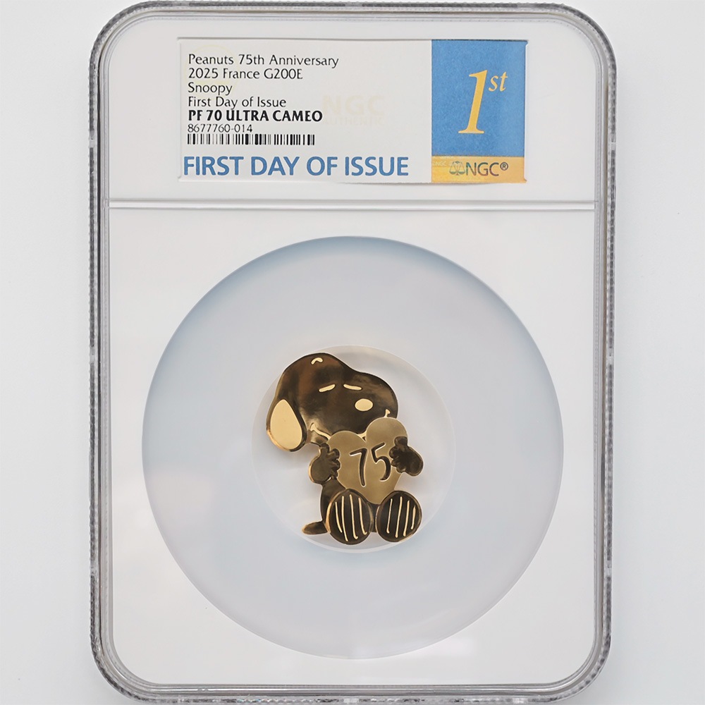 ���ָ������̲��� 2025 �ե�� �ԡ��ʥå� 75��ǯ��ǰ ���̡��ԡ� 200�桼�� ��� 1���� �ץ롼�� NGC PF 70 UC FDOI ������ �ʽ�������� �ǹ���� ����̤������ ��Ȣ��