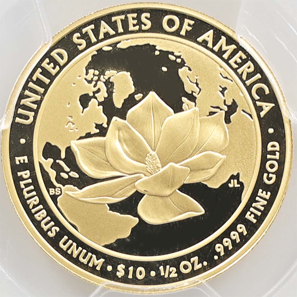 �������� 2015 ����ꥫ �ե������ȥ�ǥ����꡼�� ���㥯�꡼�󡦥��ͥǥ� 10 �ɥ� ��� 1/2 ���� �ץ롼�� PCGS PR 70 DCAM FS ������  �ǹ���� ����̤������