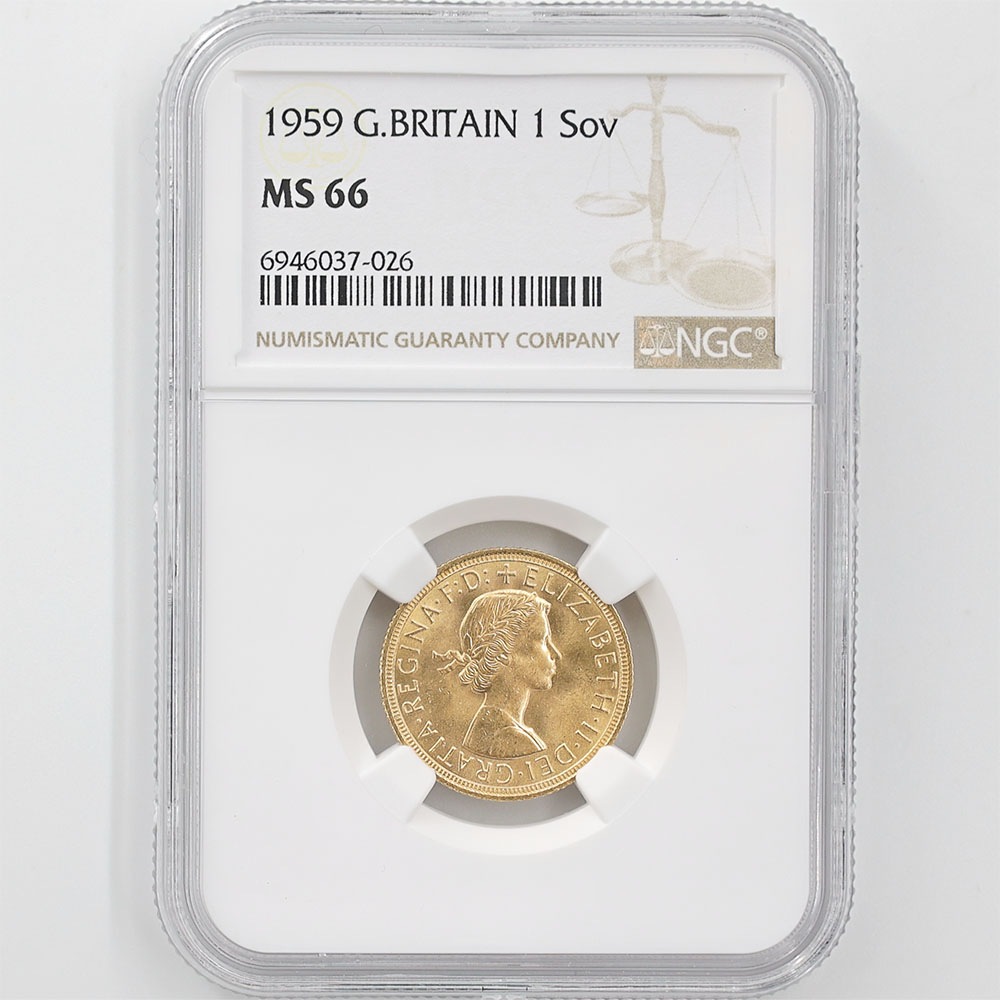 1959 �ѹ� ���ꥶ�٥�2�� ���֥�� 1�ݥ�� ��� ̤���� NGC MS 66 ����̤������ �����硼��ε�༣