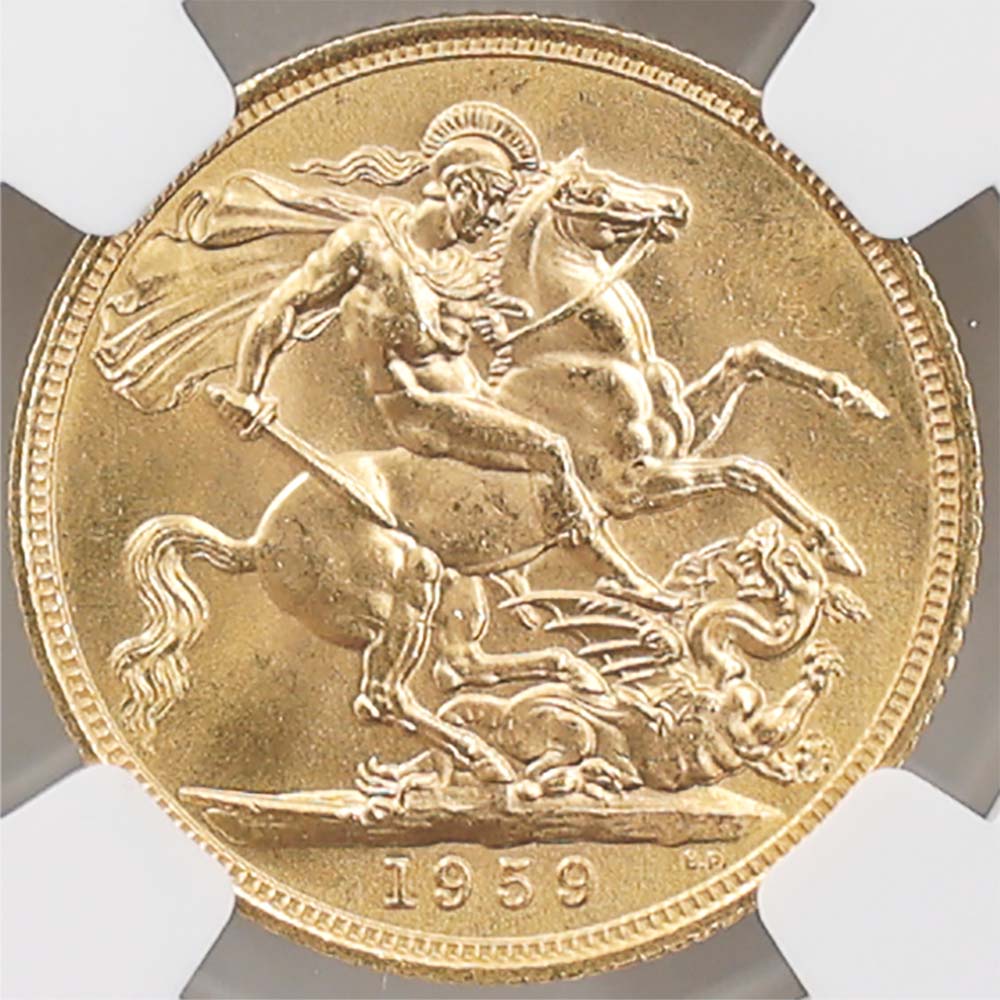 1959 �ѹ� ���ꥶ�٥�2�� ���֥�� 1�ݥ�� ��� ̤���� NGC MS 66 ����̤������ �����硼��ε�༣