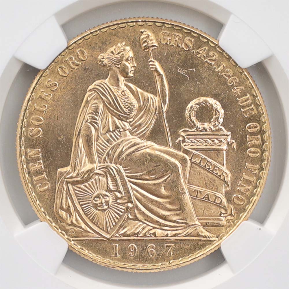  1967 ڥ롼  100  NGC MS 65 ̤ѡ̤ʡڥݥȡݥоݳ