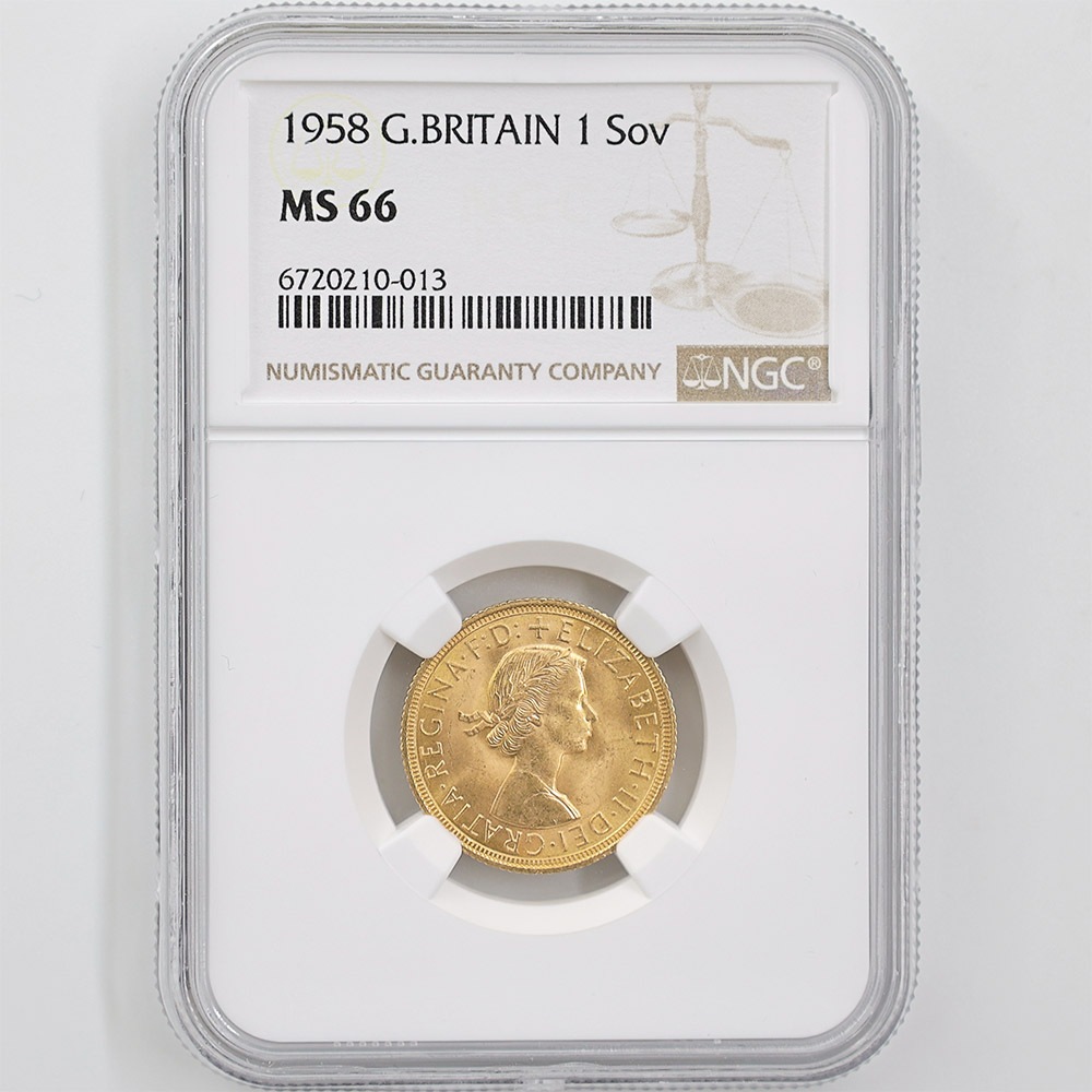 1958 �ѹ� ���ꥶ�٥�2�� ���֥�� 1�ݥ�ɡ�1���֥��˶�� NGC MS 66 ����̤������ �����硼��ε�༣ 