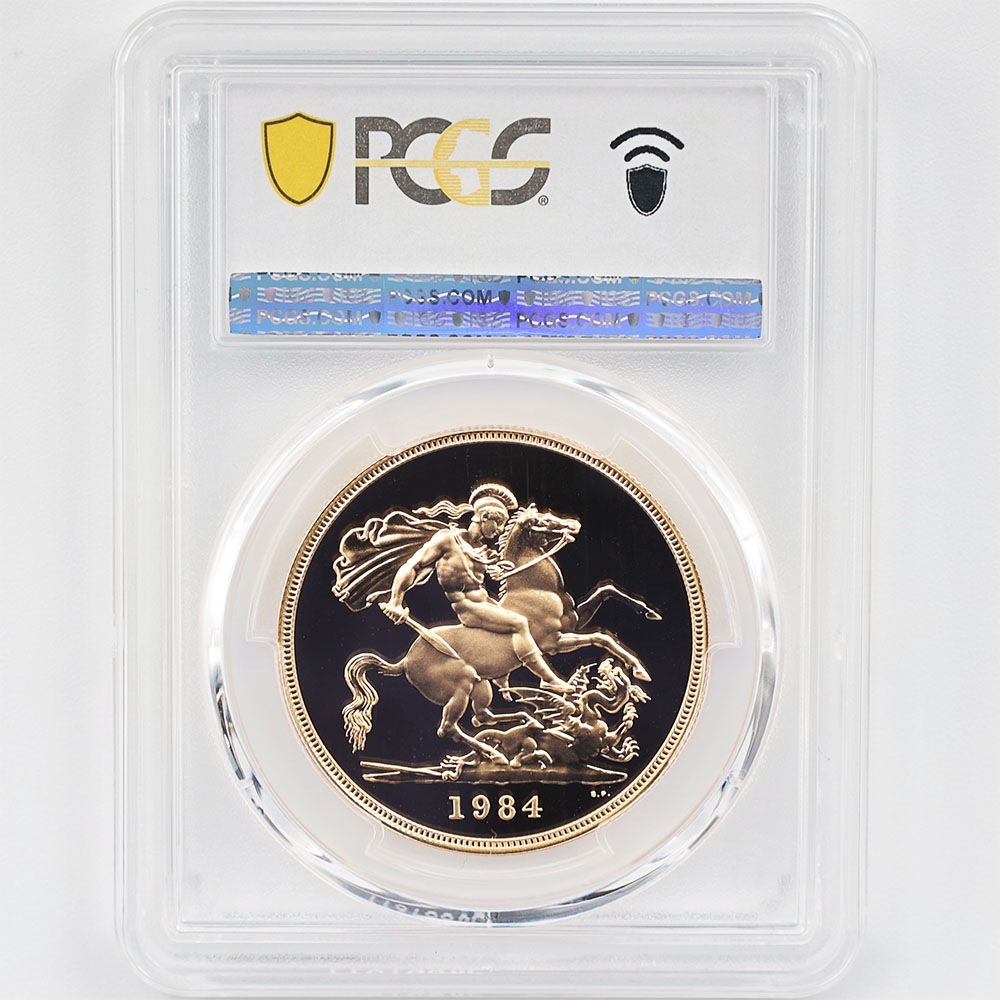 1984 �ѹ� ���ꥶ�٥�2�� ���֥�� 5�ݥ�ɡ�5���֥��� ��� �ץ롼�� PCGS PR 70 DCAM �ǹ���� ����̤������ �����硼��ε�༣ �����ꥹ ���