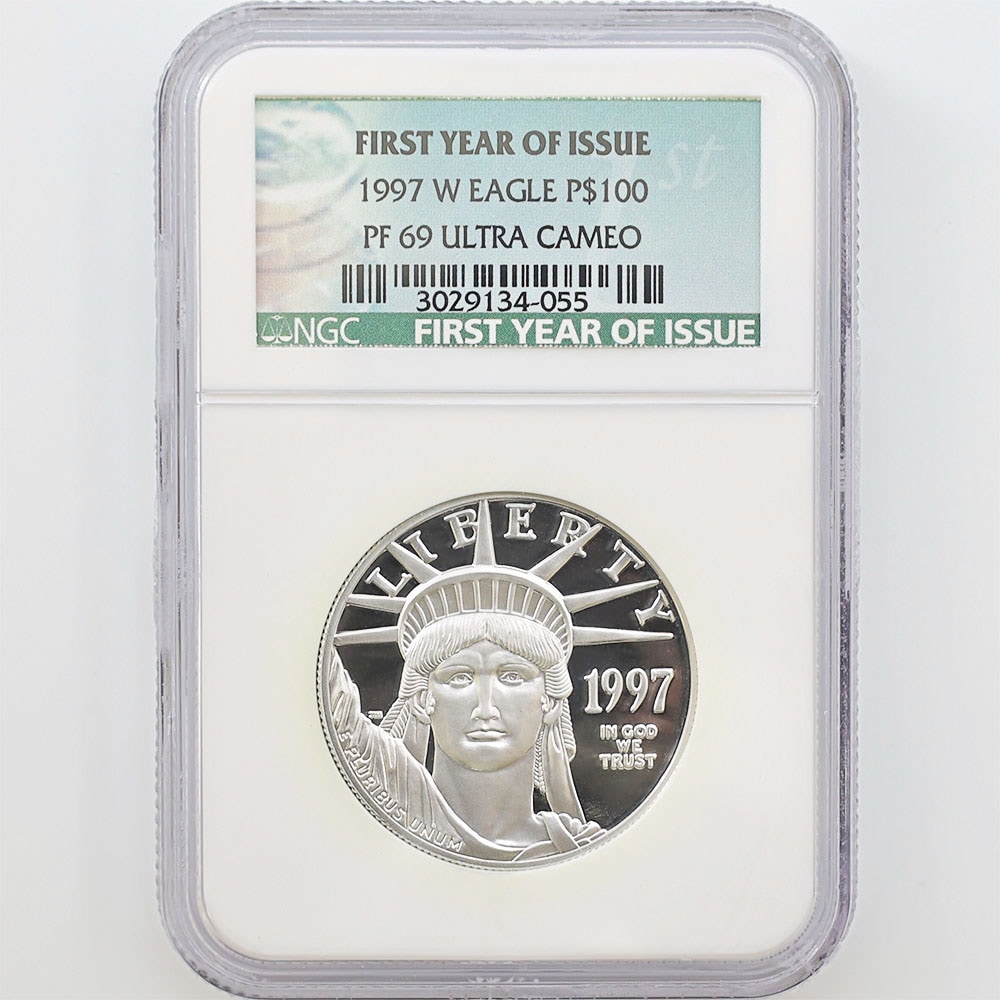 1997年　$100 リバティ 1オンス プラチナコイン イーグル プルーフ 1997年$100 リバティ 1オンス プラチナコイン イーグル プルーフ
