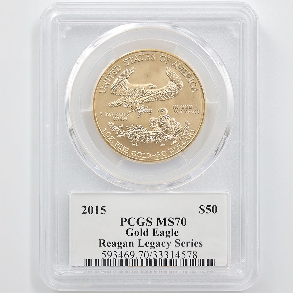 �������� 2015 ����ꥫ ������ɥ������� 50�ɥ� ��� 1���� ̤���� PCGS MS 70 �ǹ���� ����̤������ �꡼����쥬����������