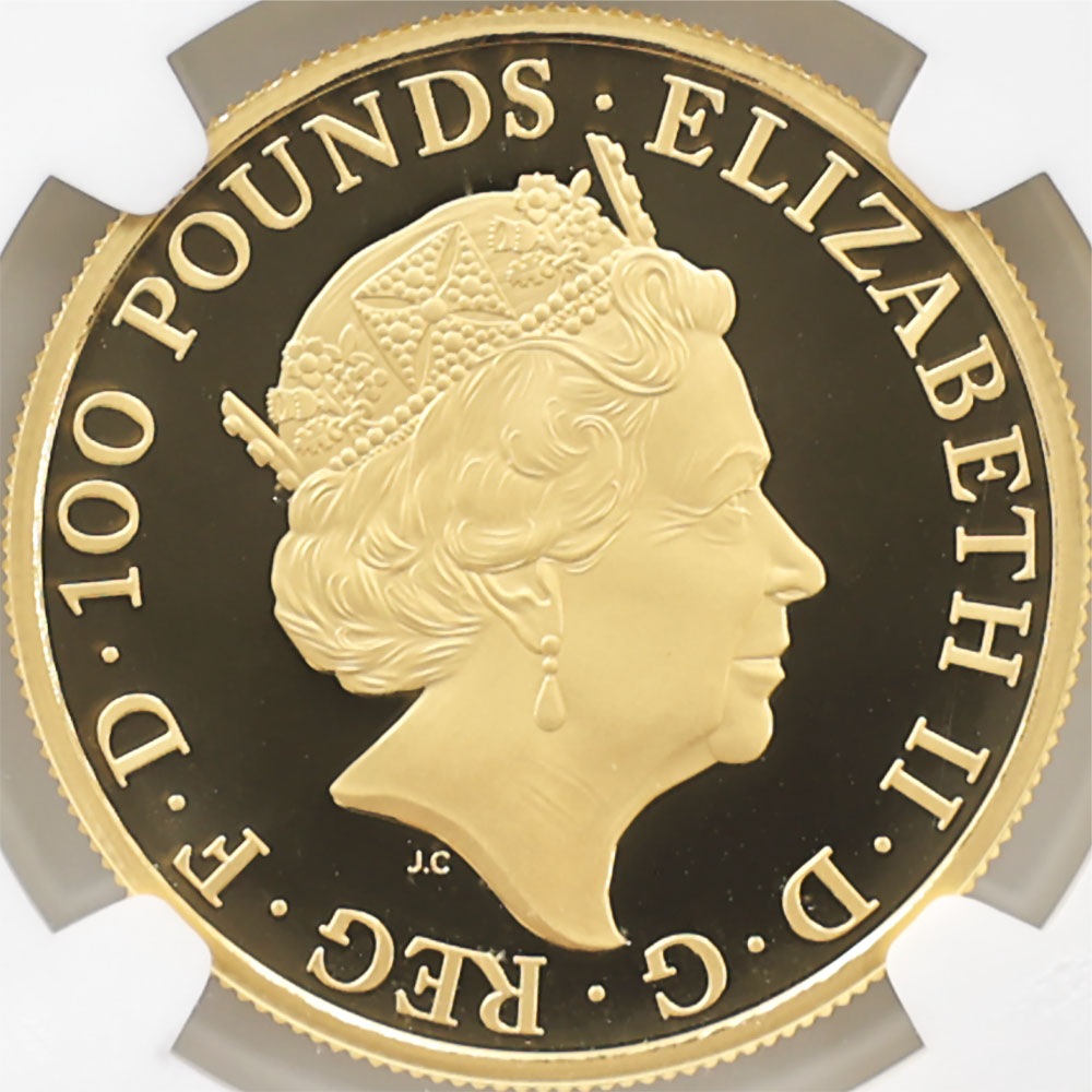 2018 �ѹ� ��Ϥνå��쥯����� �������륺�Υ�åɥɥ饴�� 100�ݥ�� ��� 1���� �ץ롼�� NGC PF 70 UC ONE OF FIRST 100 STRUCK �ǹ���� ����̤������ �����ꥹ ���