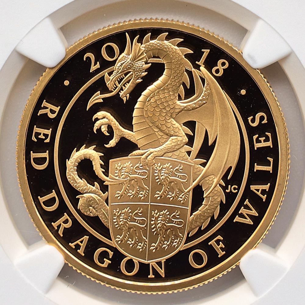 2018 �ѹ� ��Ϥνå��쥯����� �������륺�Υ�åɥɥ饴�� 100�ݥ�� ��� 1���� �ץ롼�� NGC PF 70 UC �ǹ���� ����̤������ �����ꥹ ���