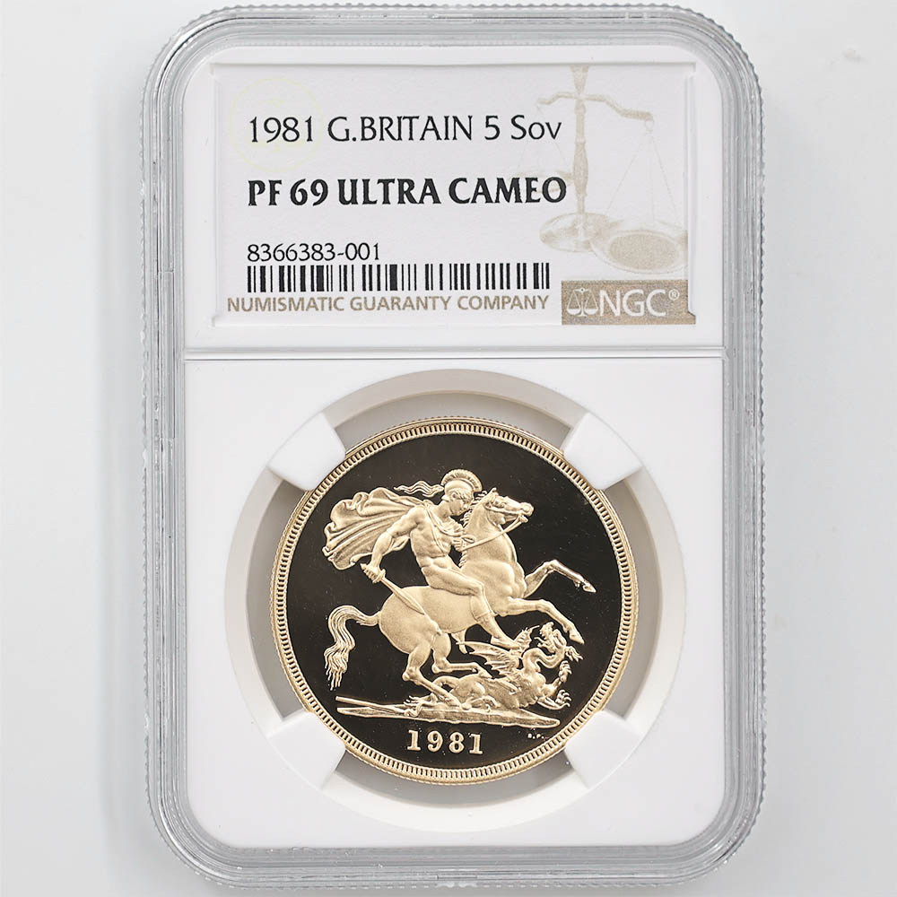 1981 �ѹ� ���ꥶ�٥�2�� ���֥�� 5 �ݥ�� ��� �ץ롼�� NGC PF 69 UC ��ǹ���� ����̤������ �����硼��ε�༣ �����ꥹ ���