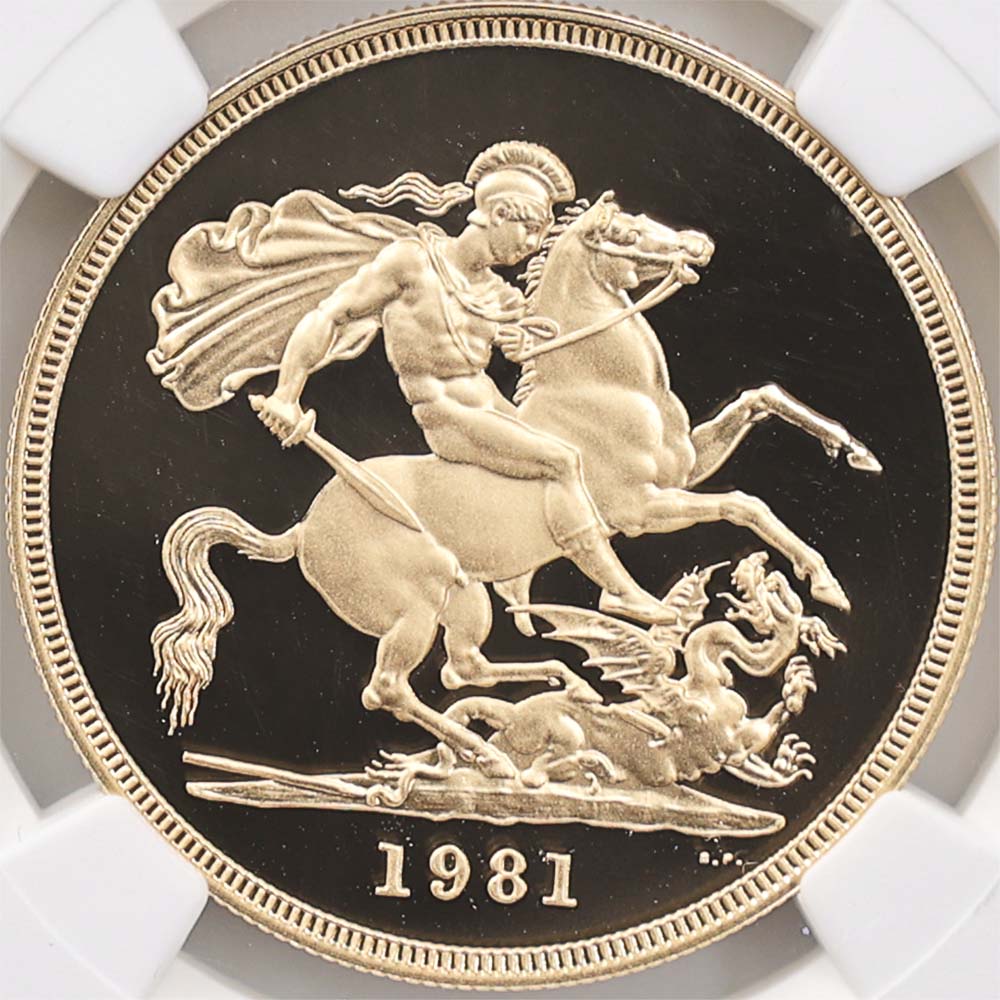 1981 �ѹ� ���ꥶ�٥�2�� ���֥�� 5 �ݥ�� ��� �ץ롼�� NGC PF 69 UC ��ǹ���� ����̤������ �����硼��ε�༣ �����ꥹ ���