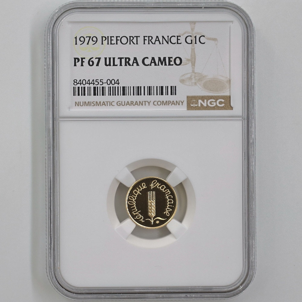 1979 �ե�� 1��������� �ԥ��ե��� ��� �ץ롼�� NGC PF 67 UC ����̤������