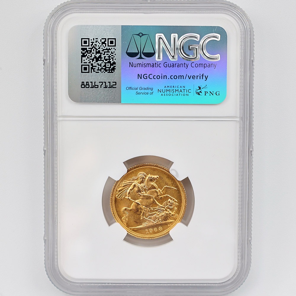 1968 �ѹ� ���ꥶ�٥�2�� ���֥�� 1�ݥ�ɡ�1���֥��˶�� NGC MS 66 ����̤������ �����硼��ε�༣