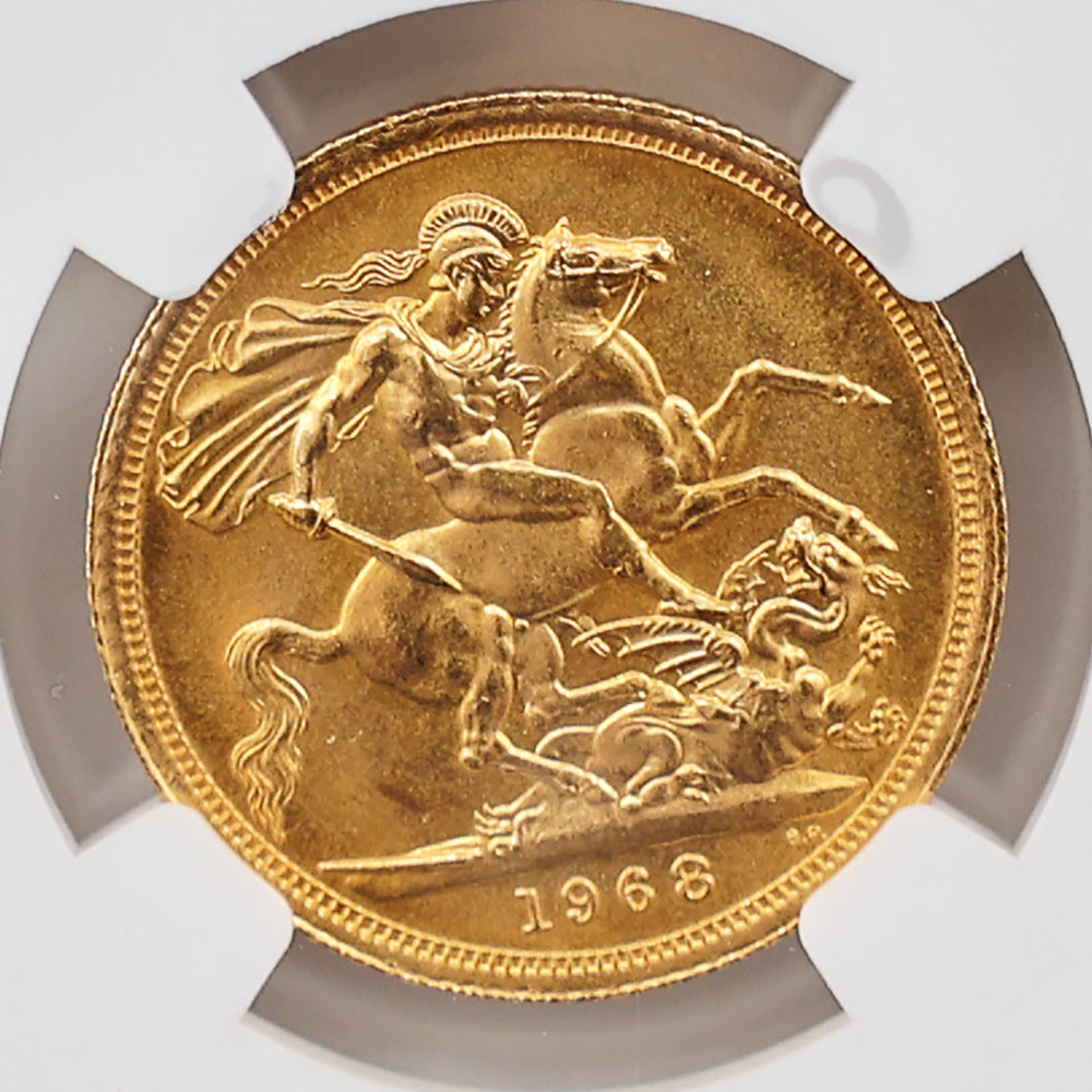 1968 �ѹ� ���ꥶ�٥�2�� ���֥�� 1�ݥ�ɡ�1���֥��˶�� NGC MS 66 ����̤������ �����硼��ε�༣