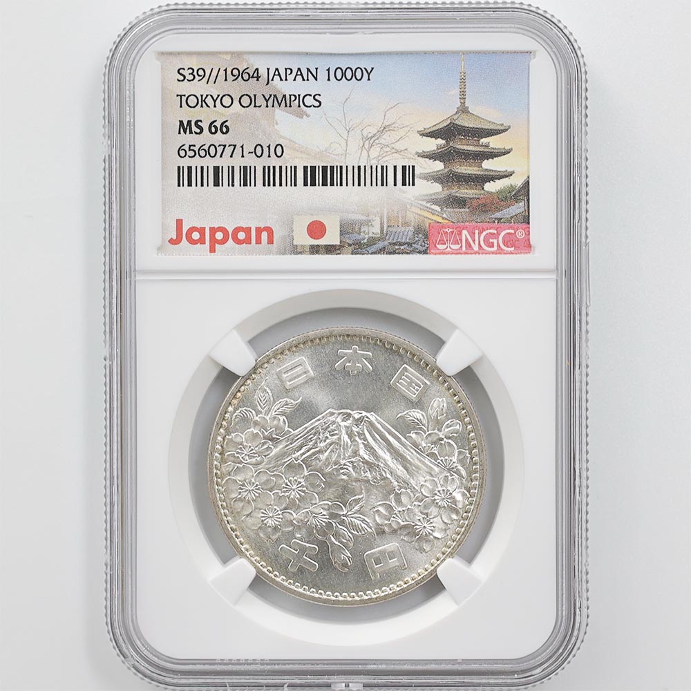 1964 ���� ��������ԥå��������ǰ ��߶�� NGC MS66 ����̤������ 1000�� ��ʾ �Ų� ��ǰ������ ����39ǯ