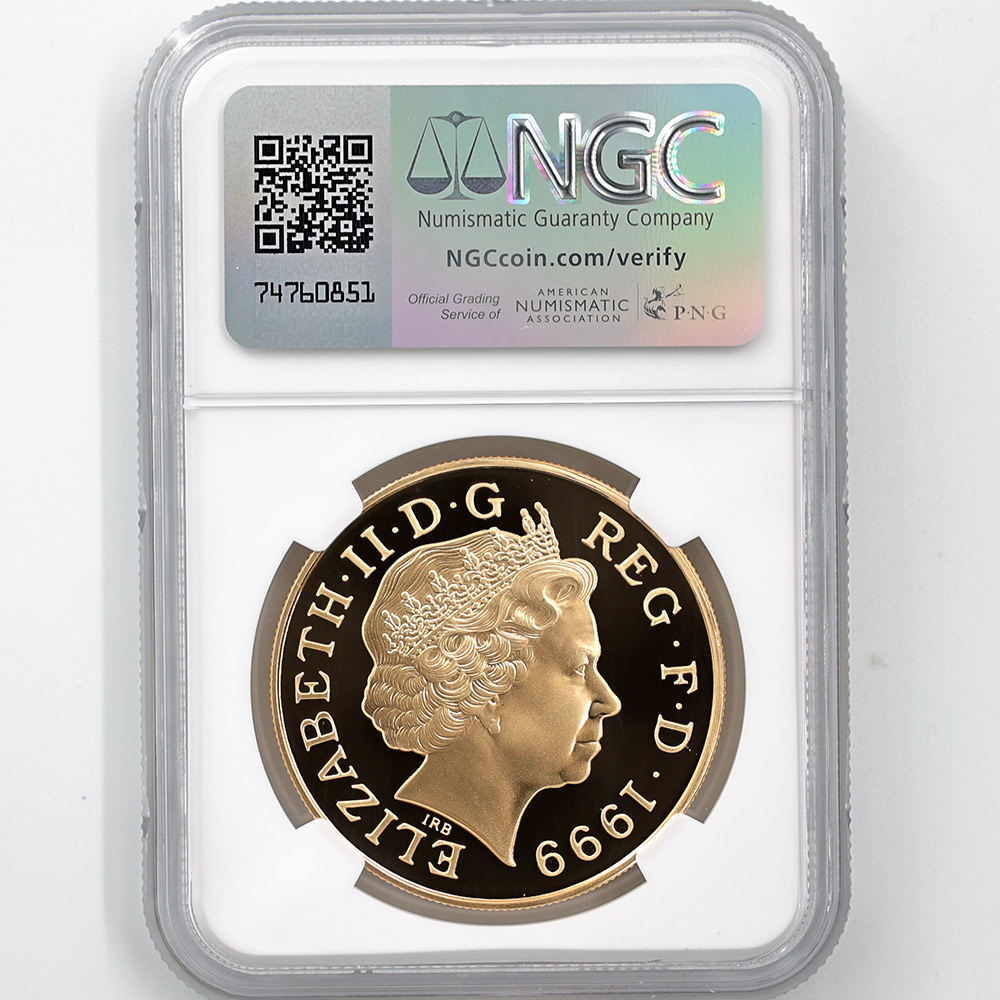 1999 �ѹ� �������������鵭ǰ 5�ݥ�� ��� �ץ롼�� NGC PF 69 UC ��ǹ���� ����̤������ �����ꥹ ���