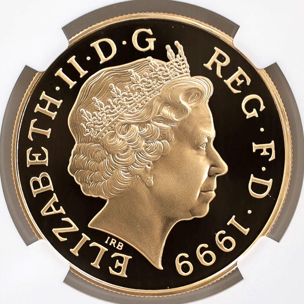 1999 �ѹ� �������������鵭ǰ 5�ݥ�� ��� �ץ롼�� NGC PF 69 UC ��ǹ���� ����̤������ �����ꥹ ���