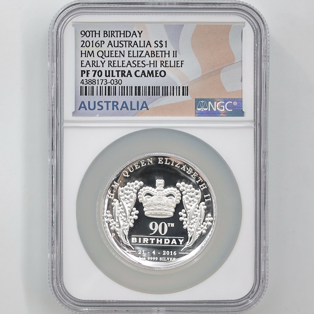 2016 ȥꥢ ϥ꡼ ꥶ٥290ǯ 1ɥ  1 ץ롼 NGC PF 70 UC ER  ǹ ̤ Ȣ