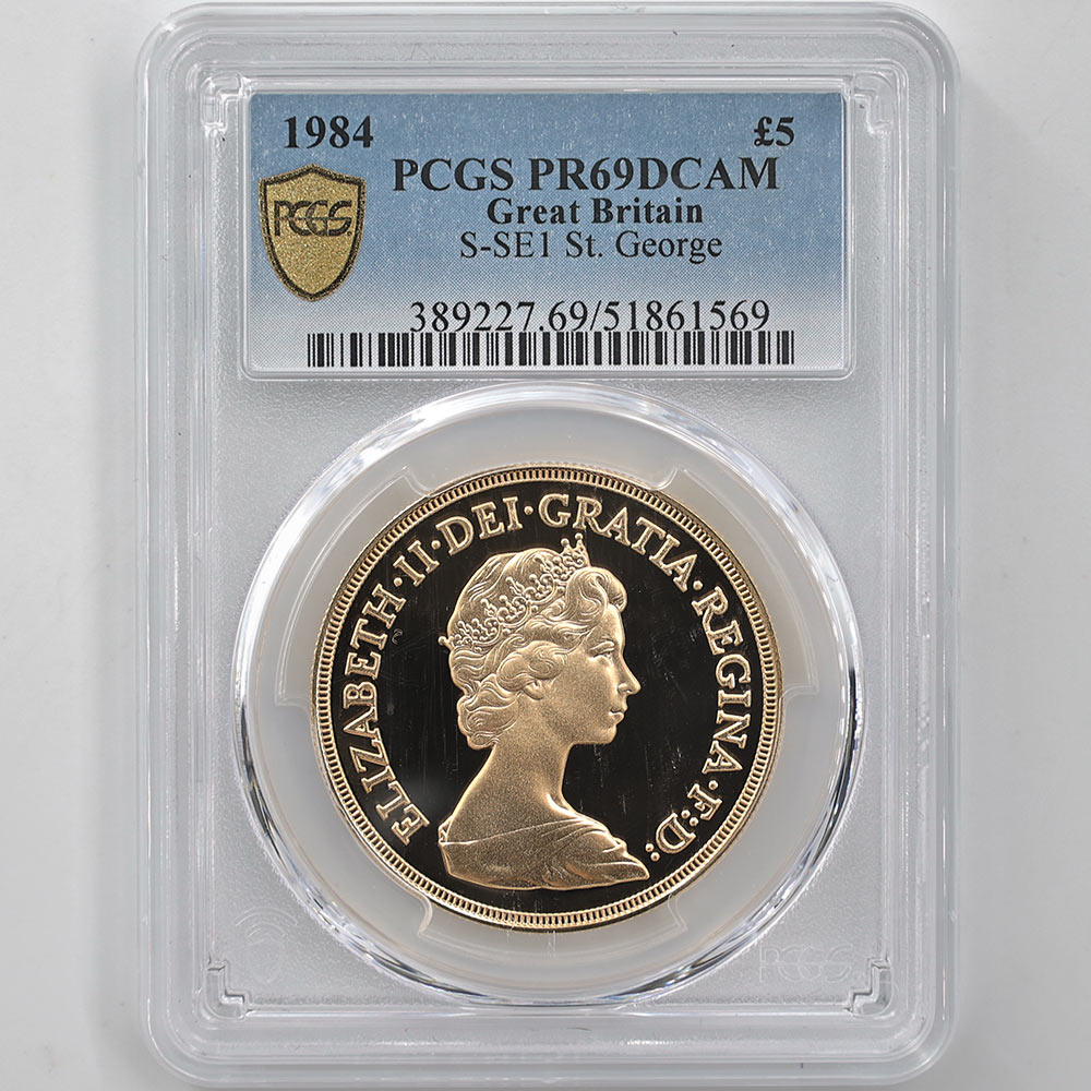 1984 �ѹ� ���ꥶ�٥�2�� ���֥�� 5 �ݥ�� ��5���֥��� ��� �ץ롼�� PCGS PR 69 DCAM ��ǹ���� ����̤������ �����硼��ε�༣ �����ꥹ ���