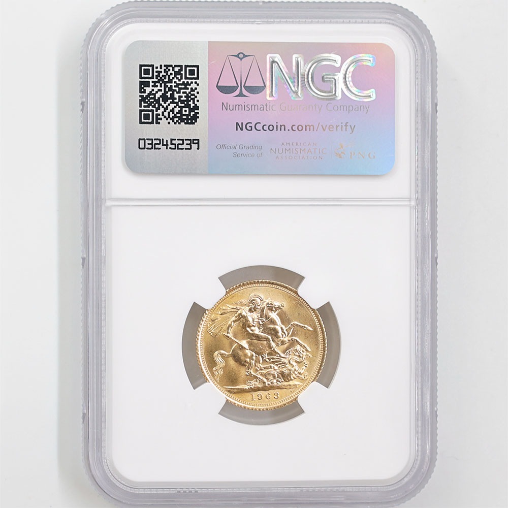 ��α�� 1963 �ѹ� ���ꥶ�٥�2�� ���֥�� 1�ݥ�ɡ�1���֥��˶�� NGC MS 65 ̤���ѡ�����̤������ �����硼��ε�༣